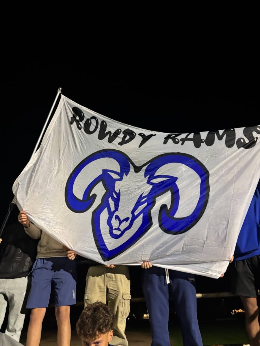 Rams fly the new “Rowdy Rams” flag at Field Hockey’s senior night on October 15th.