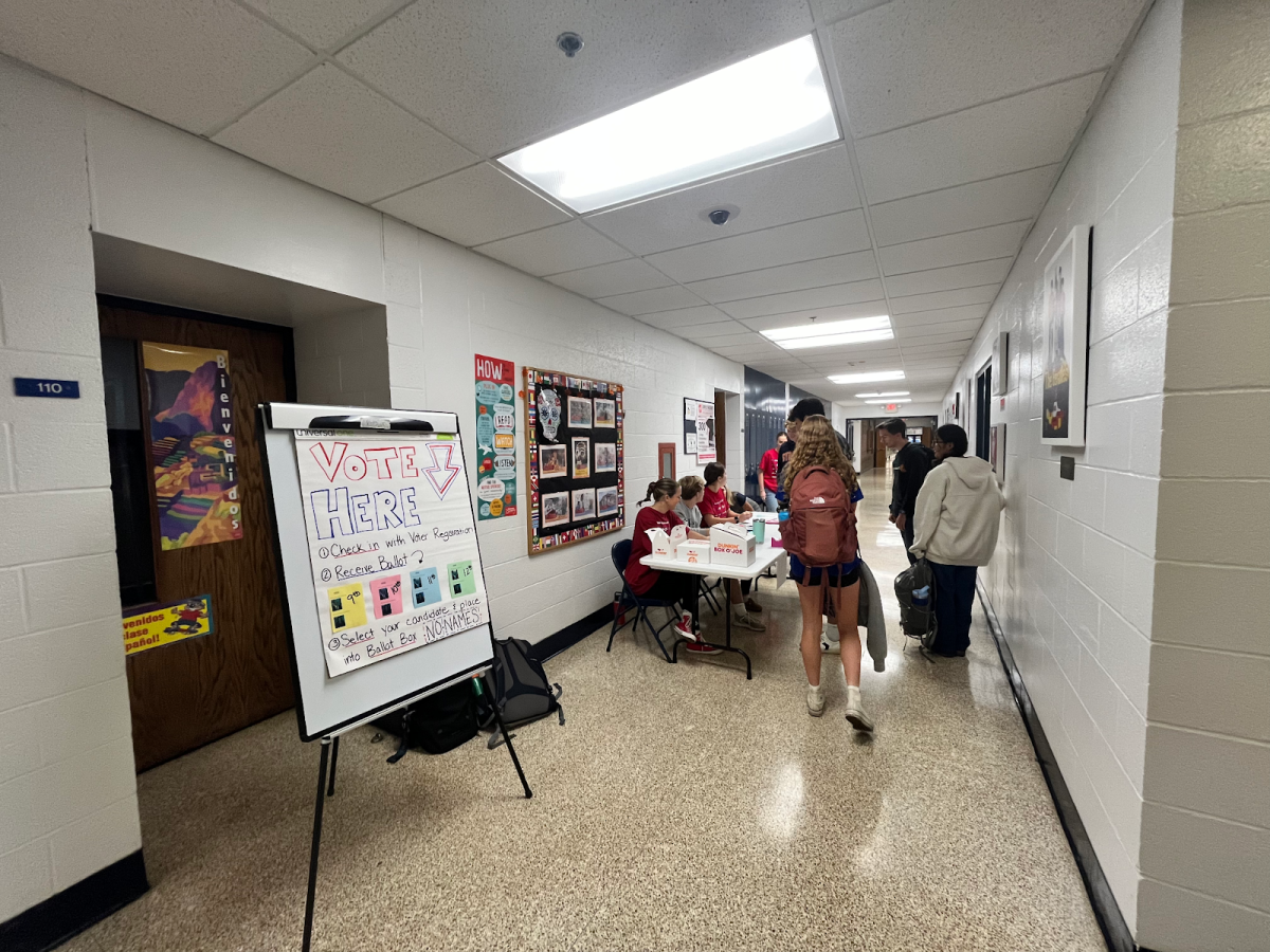 Students registering to vote.