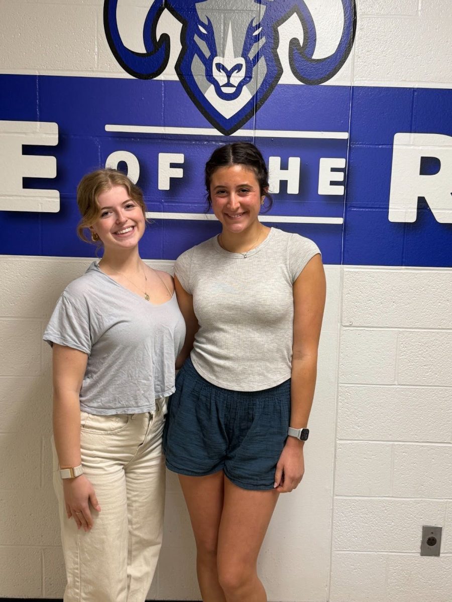 (From left to right, Valedictorian Abigail Laskowski, Salutatorian Caroline Ancona) 
