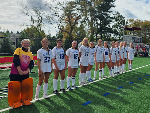 Old Saybrook Field Hockey players before their Fitch game on 10/11
